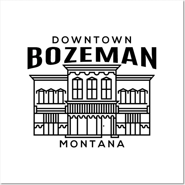 Downtown Bozeman MT Wall Art by HalpinDesign